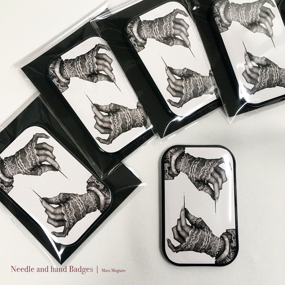 針と手缶バッジ