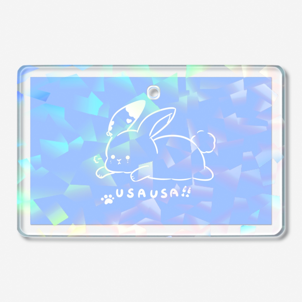 ホログラムアクリルキーホルダー - 50 × 50mm