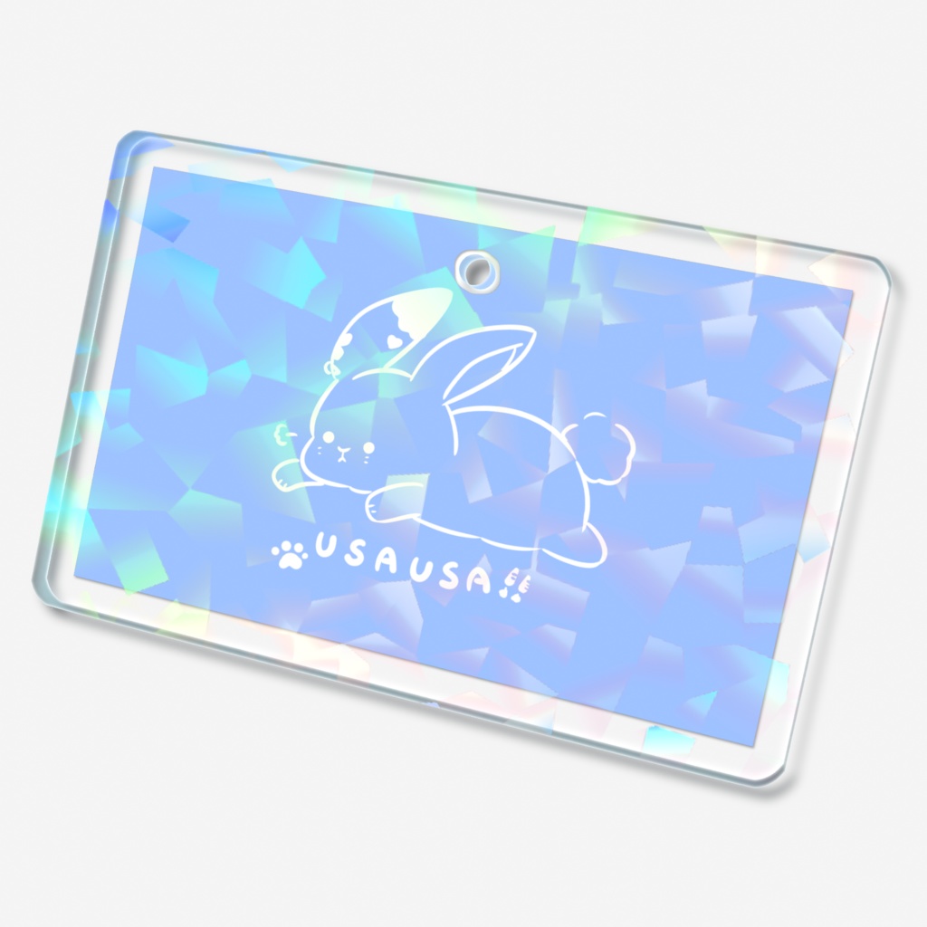 ホログラムアクリルキーホルダー - 50 × 50mm