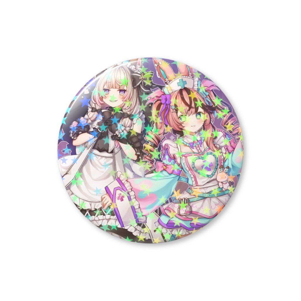 2025_ハロウィンホログラム缶バッジ - 32mm