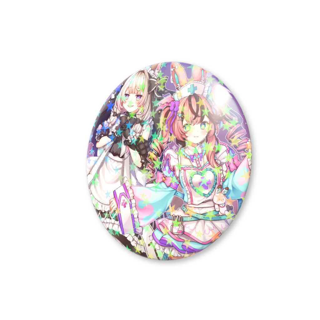 2025_ハロウィンホログラム缶バッジ - 32mm