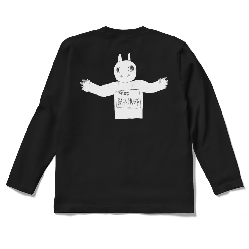 Free back hug ロングT