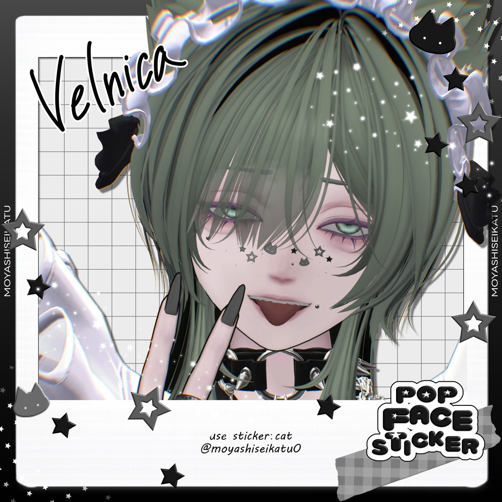 【12アバター対応】POP-face sticker