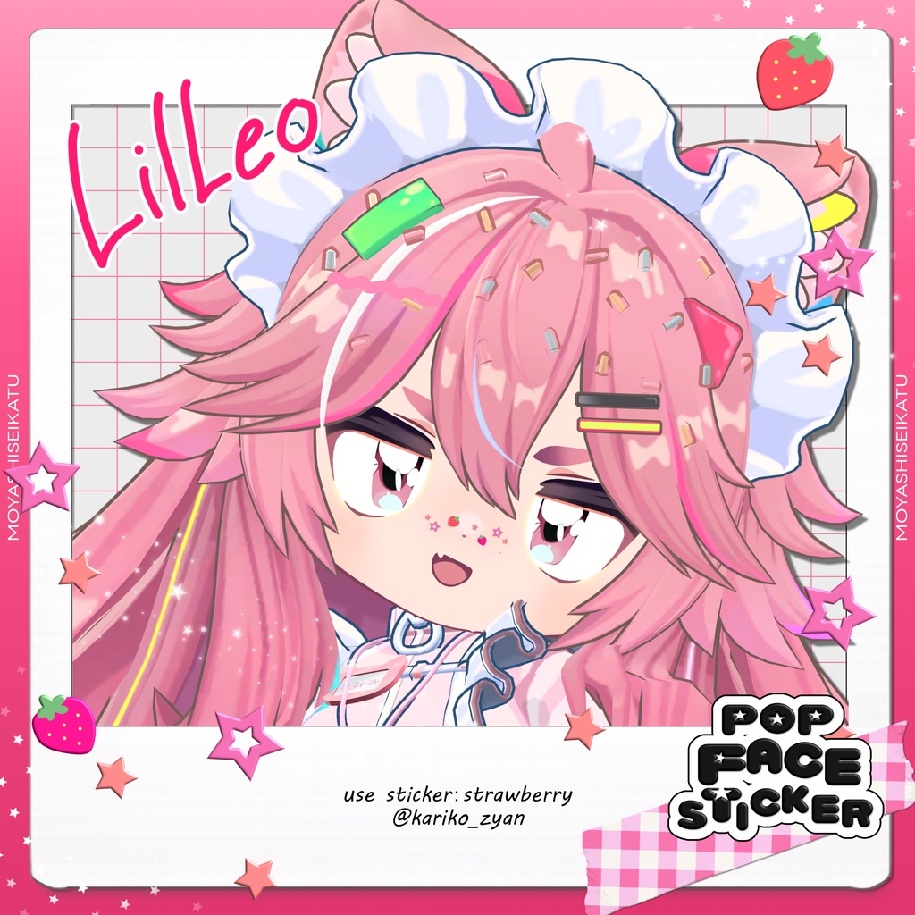 【12アバター対応】POP-face sticker
