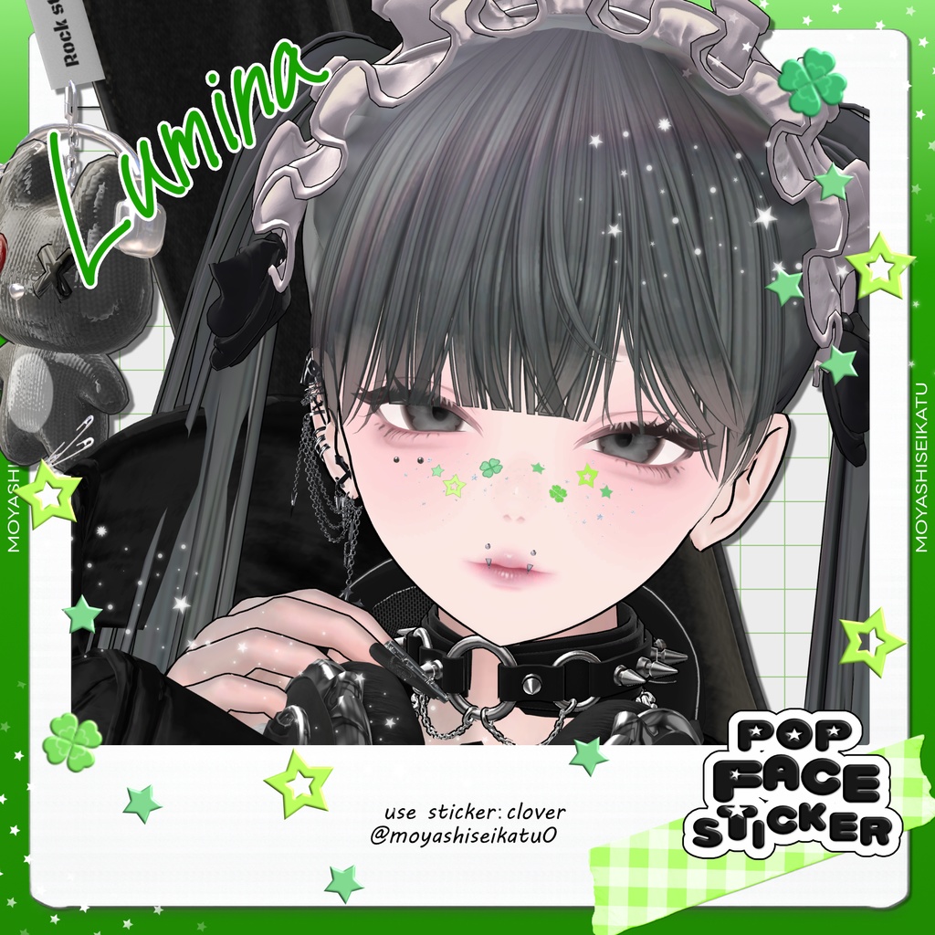 【12アバター対応】POP-face sticker