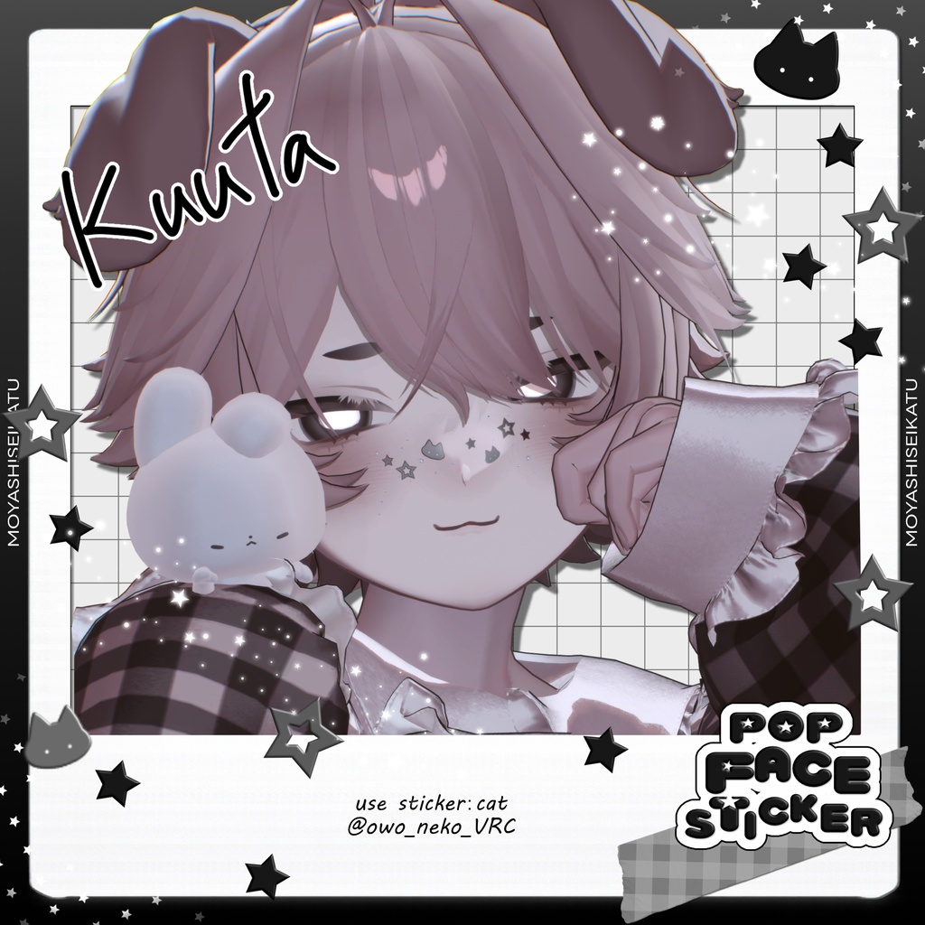 【12アバター対応】POP-face sticker