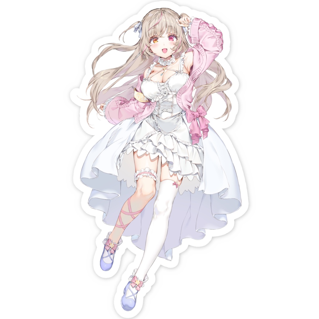 立ち絵 スマホステッカー(笑顔)