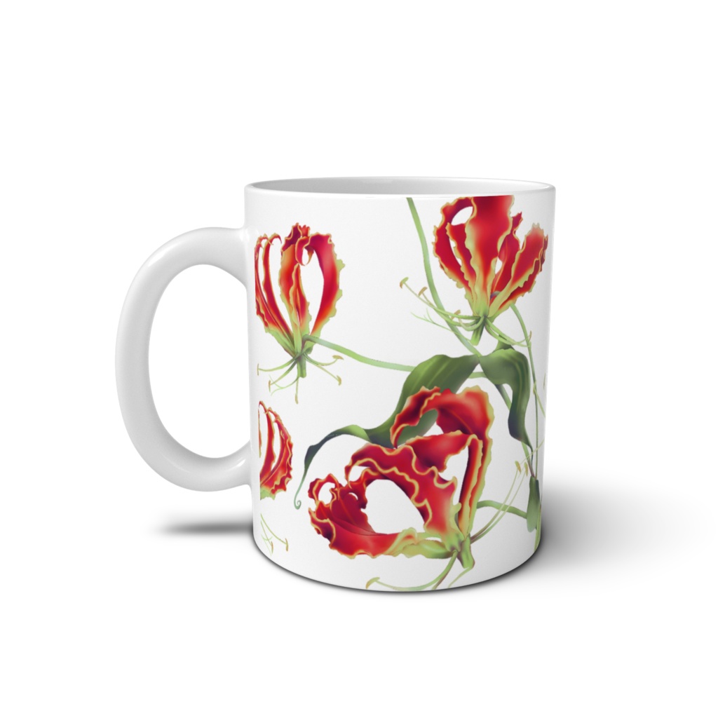 グロリオサのマグカップ