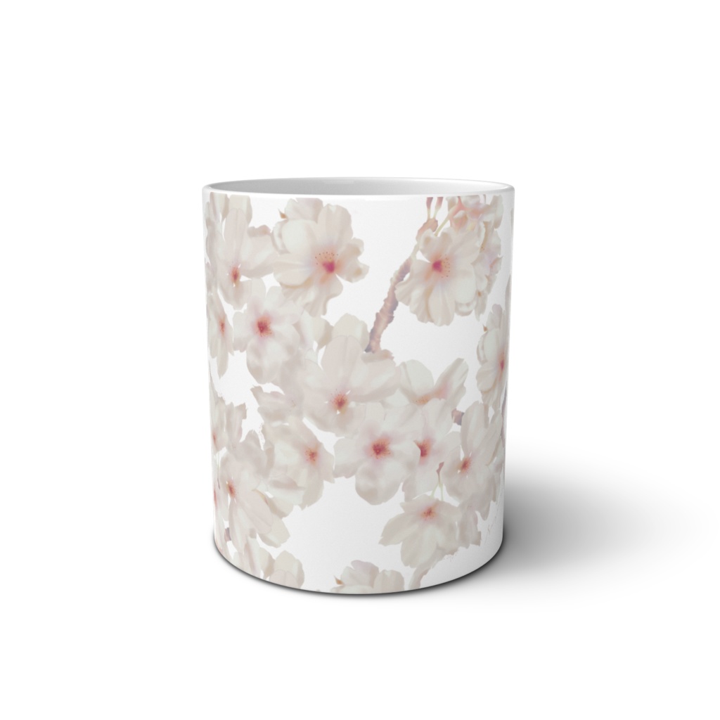 sakura whiteのマグカップ