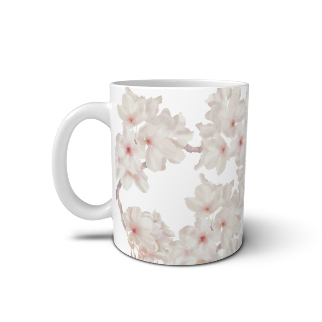 sakura whiteのマグカップ