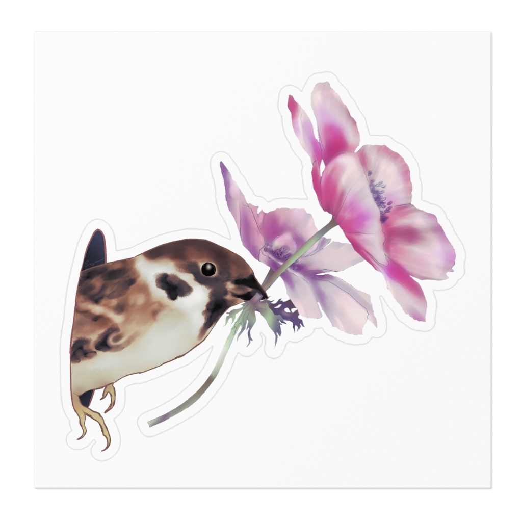 すずめステッカー