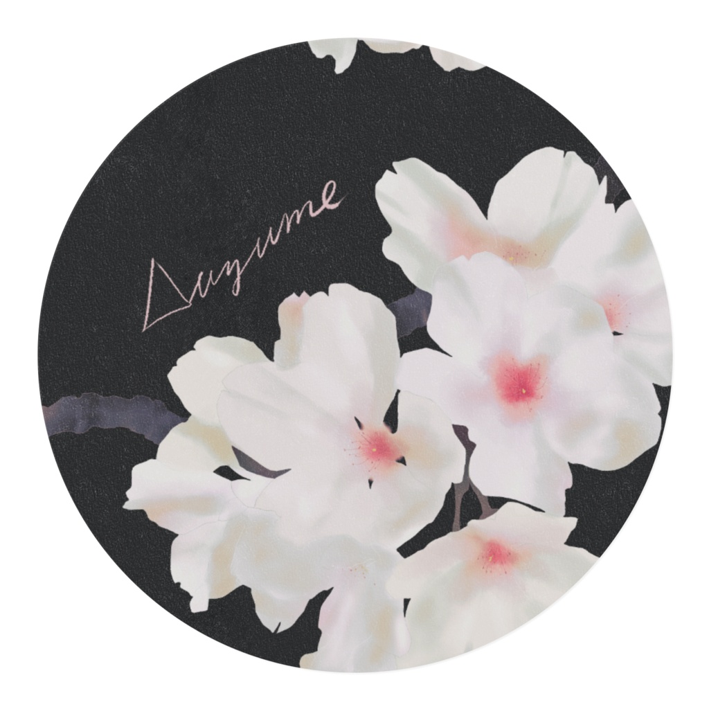 桜・黒のマスキングテープ