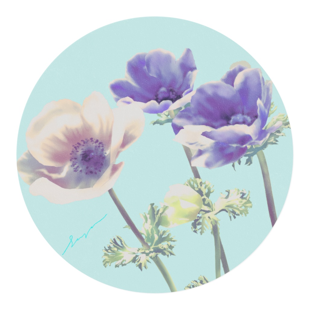 あねもね・ブルーのマスキングテープ