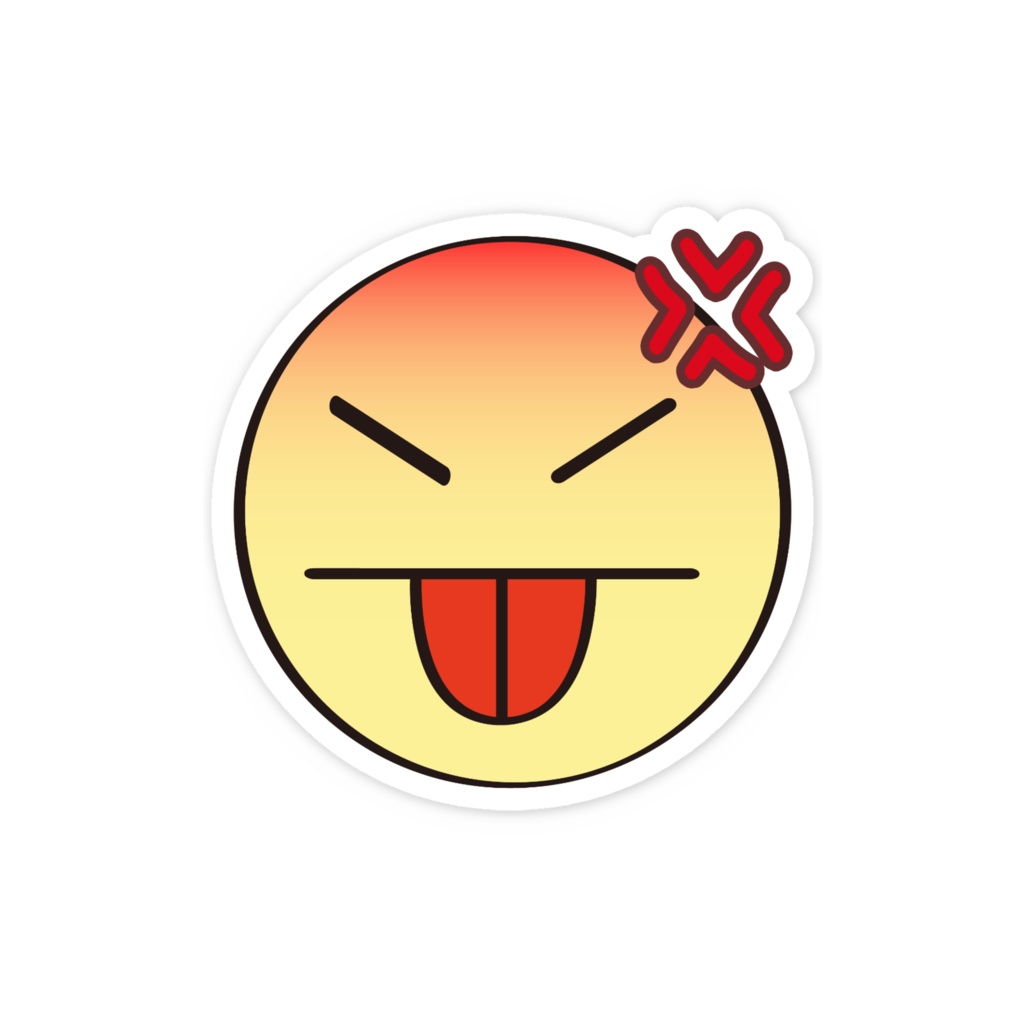 ベー by Pearl「激怒」スマホステッカー