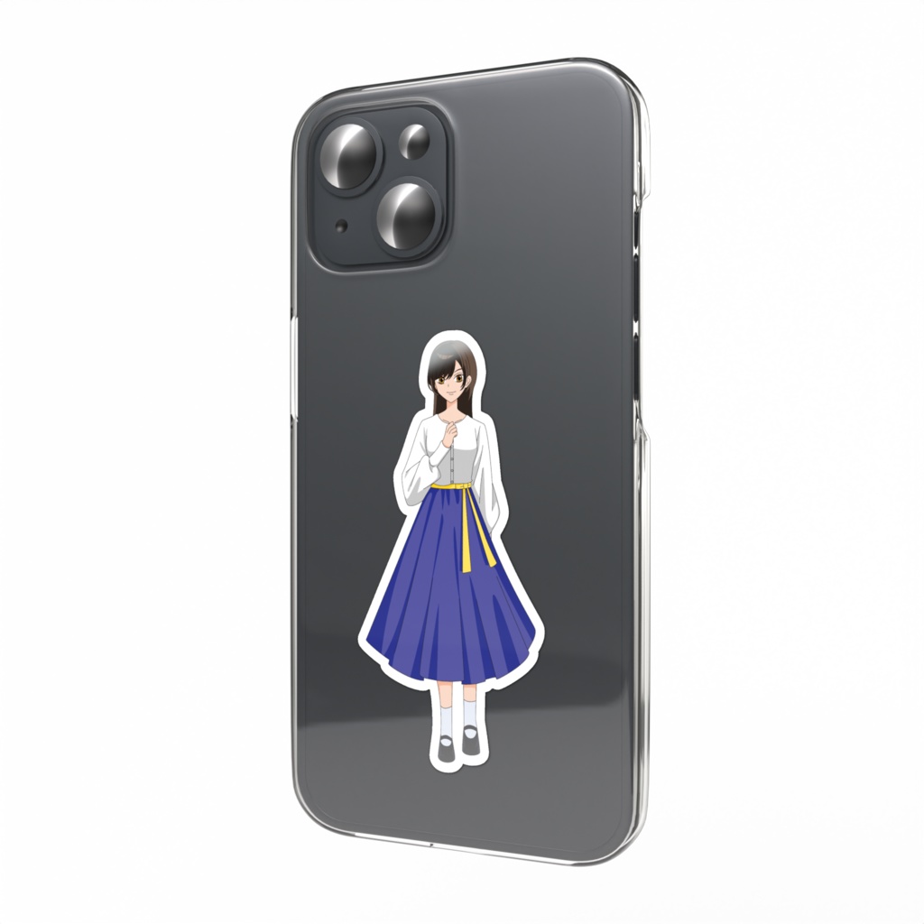 一ノ宮里咲「小説：２８歳、大学生」スマホステッカー（描き下ろし）私服ver