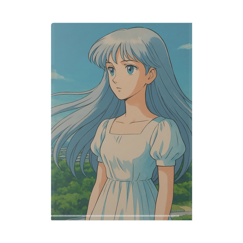 「小説:光の残響(レゾナンス)」シティポップ風裏表紙A4クリアファイル