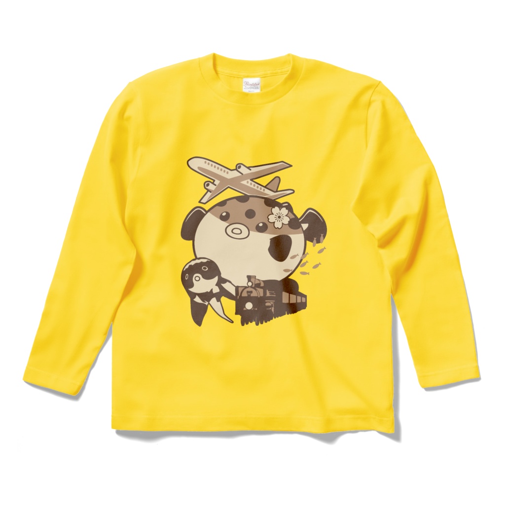 ふぐと詰め合わせロングスリーブTシャツ(デイジー)