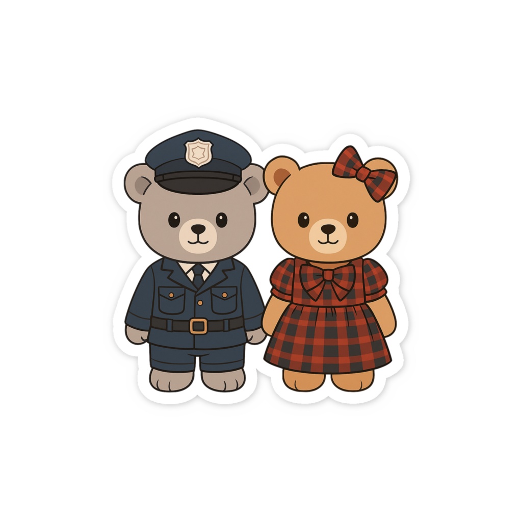 小説「You Day」くまのぬいぐるみスマホステッカー