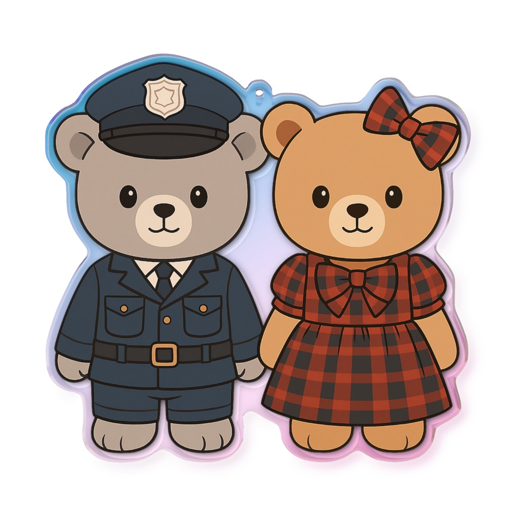 小説「You Day」くまのぬいぐるみオーロラアクリルキーホルダー