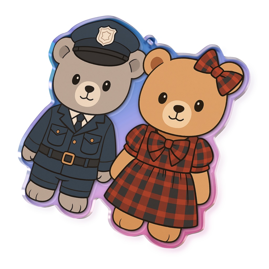 小説「You Day」くまのぬいぐるみオーロラアクリルキーホルダー