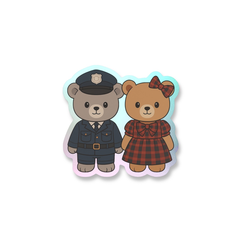 小説「You Day」くまのぬいぐるみオーロラスマホステッカー