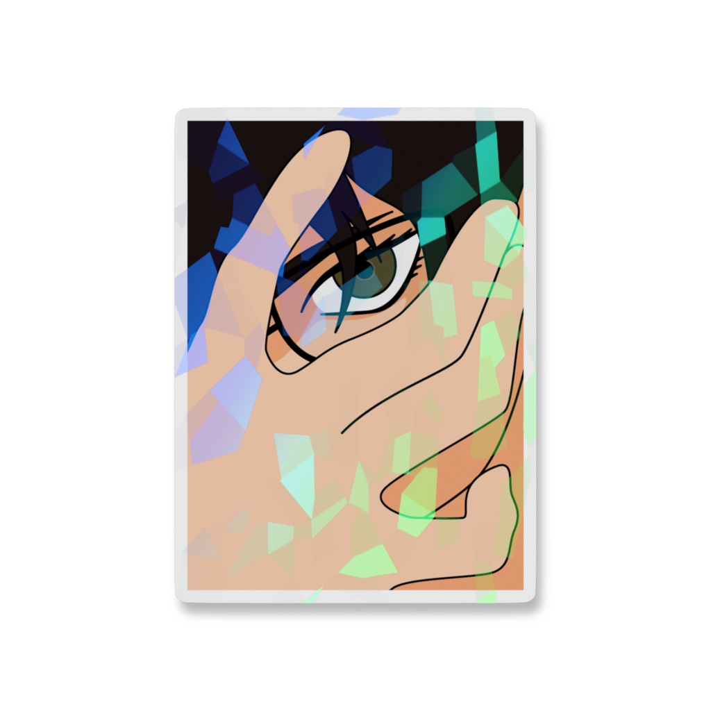 「小説:毒味役」表紙ホログラムスマホステッカー