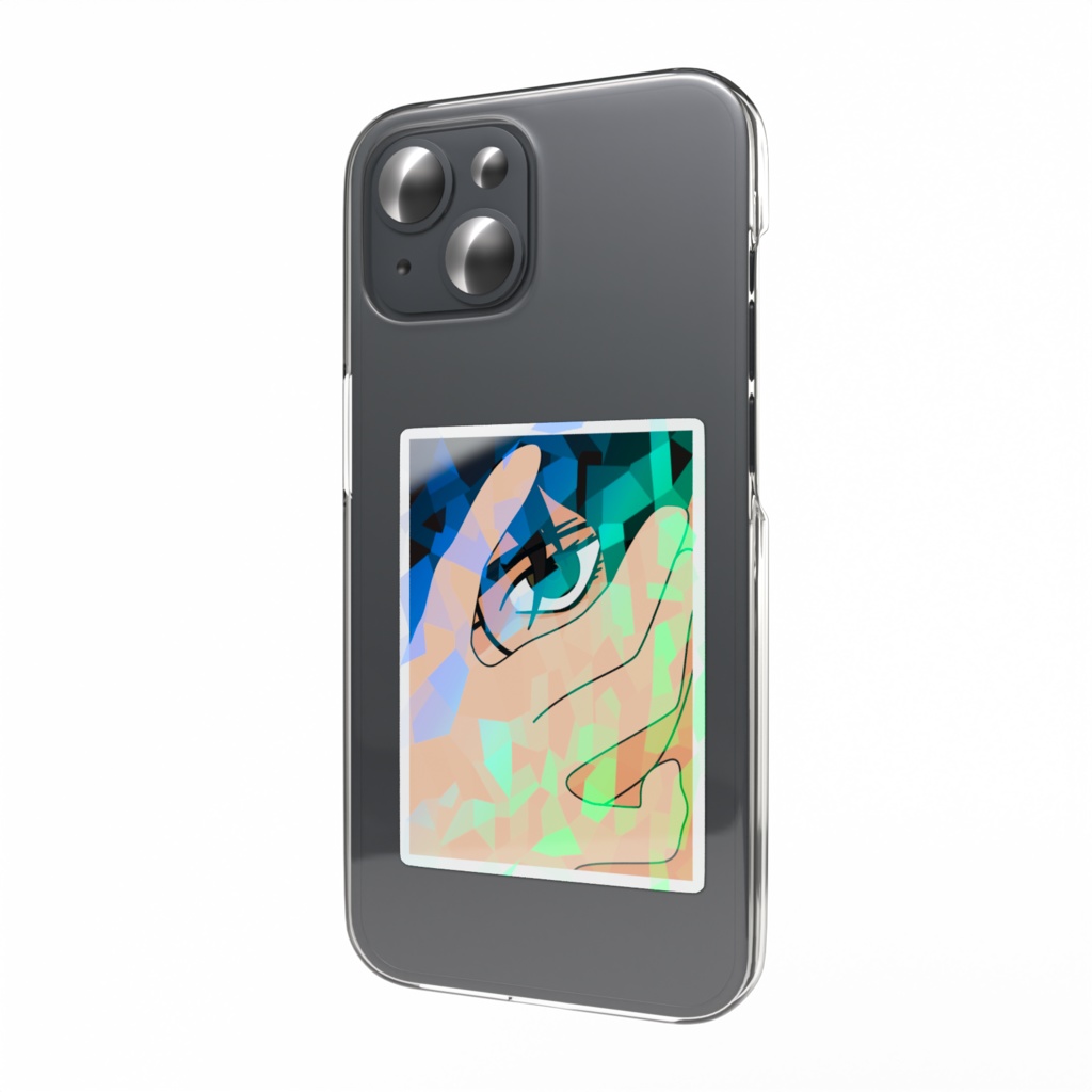 「小説：毒味役」表紙ホログラムスマホステッカー