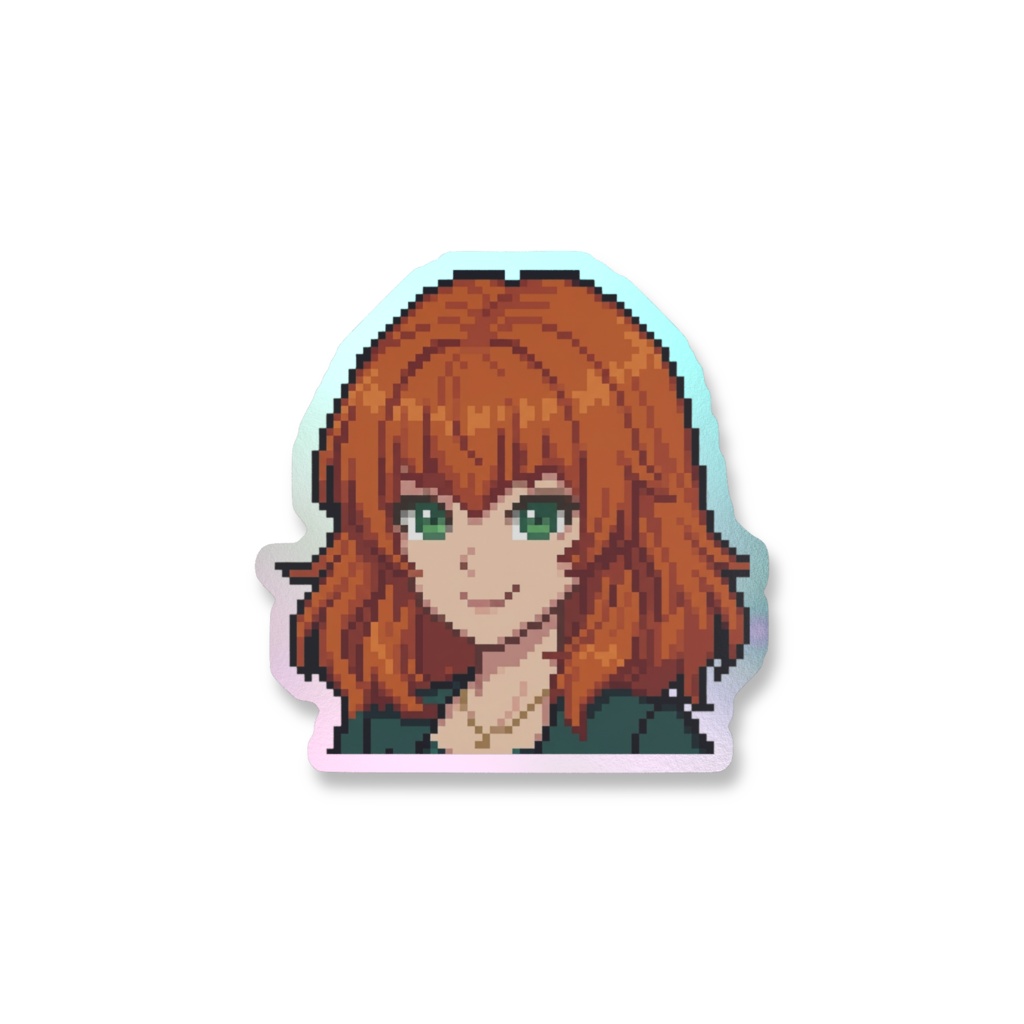 Pearl ドット絵【YouTubeチャンネル:Miki Ono】オーロラスマホステッカー