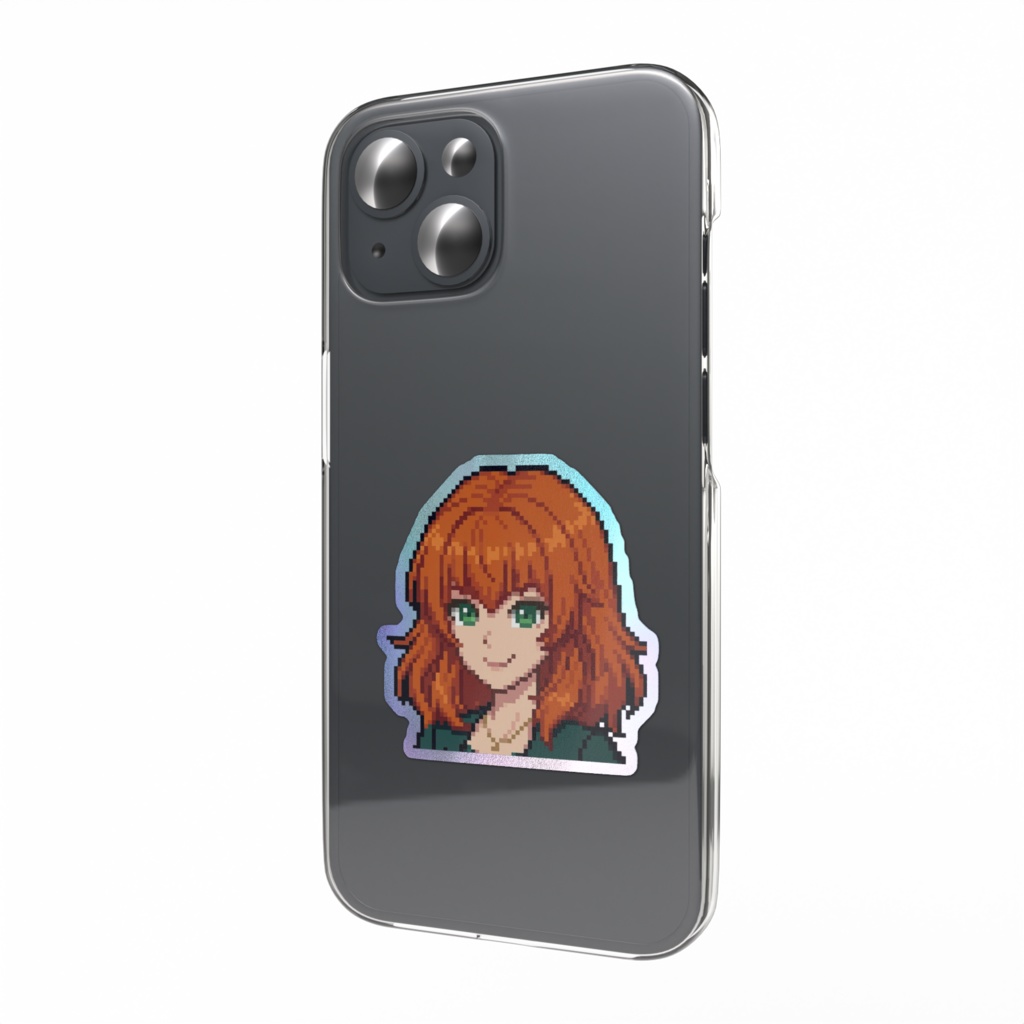 Pearl ドット絵【YouTubeチャンネル：Miki Ono】オーロラスマホステッカー