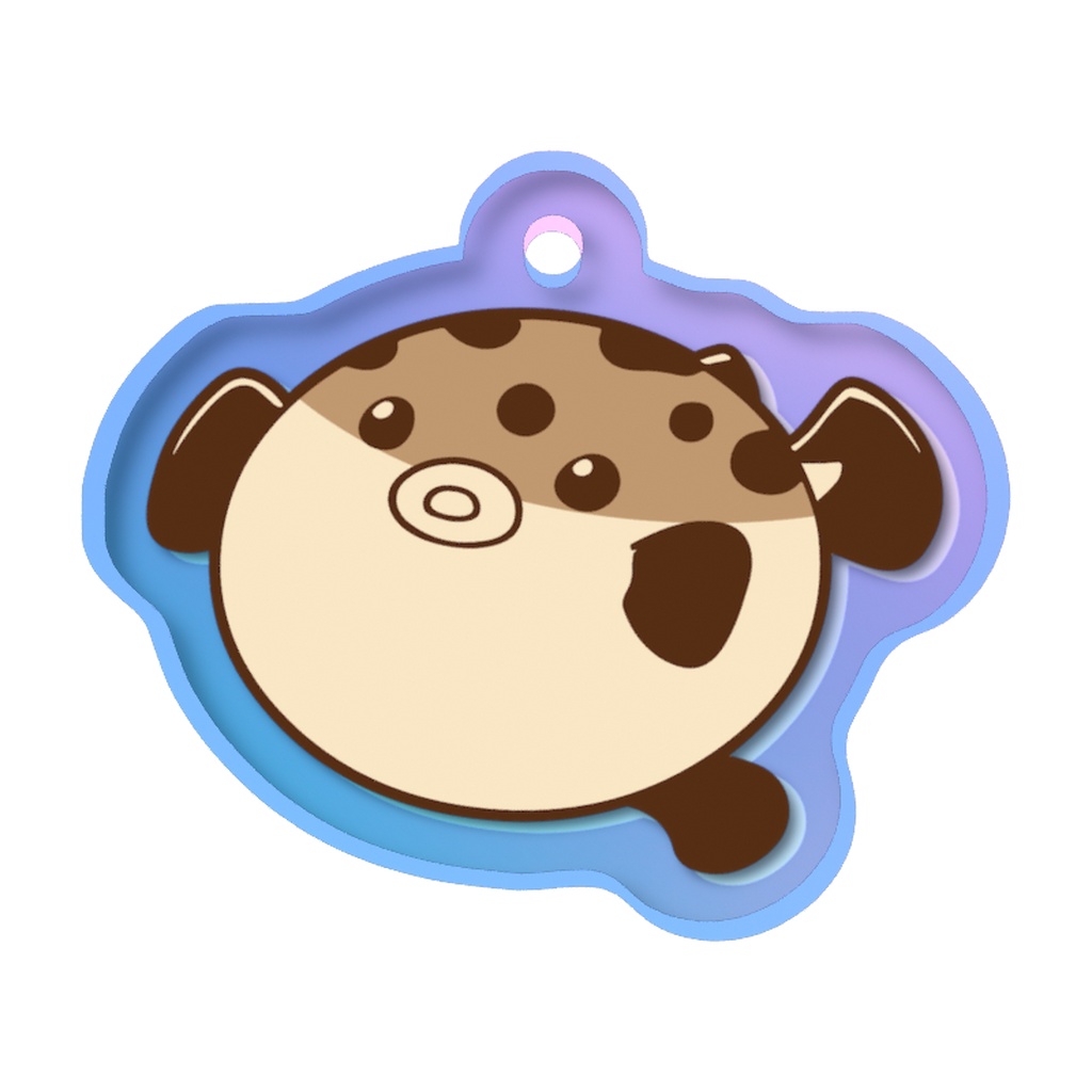 ふぐ オーロラめじるしチャーム