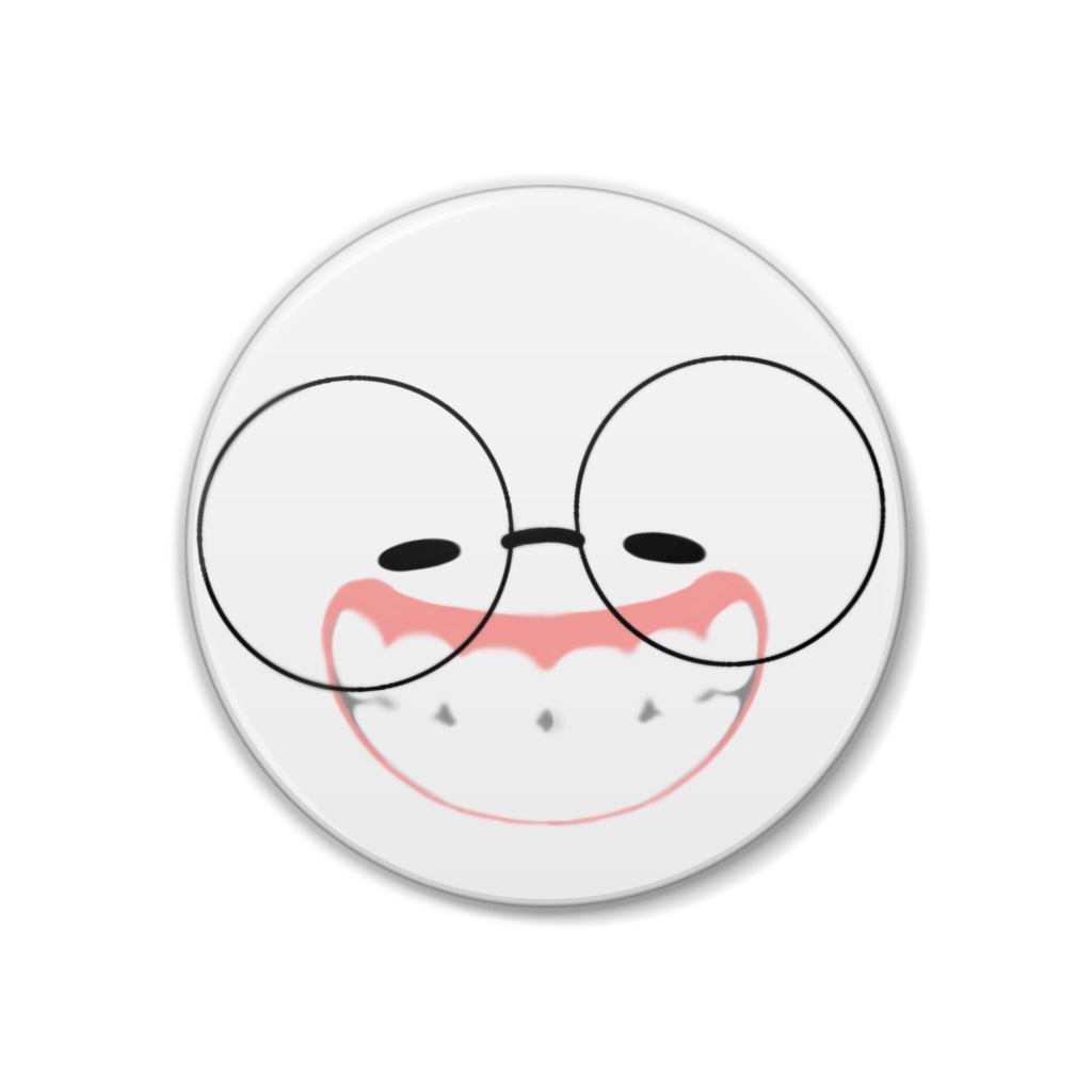 缶バッチ(おさぴ歯茎)