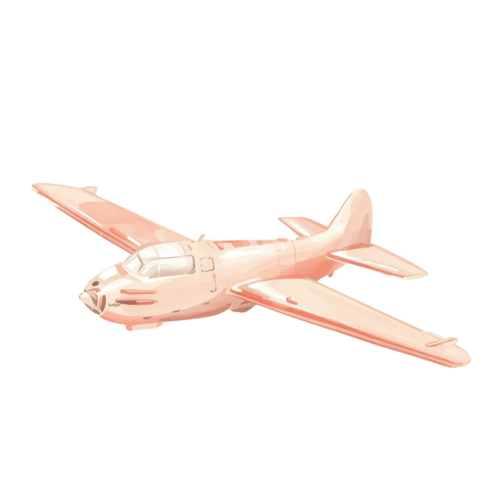 ピンクの旅シリーズ|水彩風クリップアートセット(全12点・PNG透過)