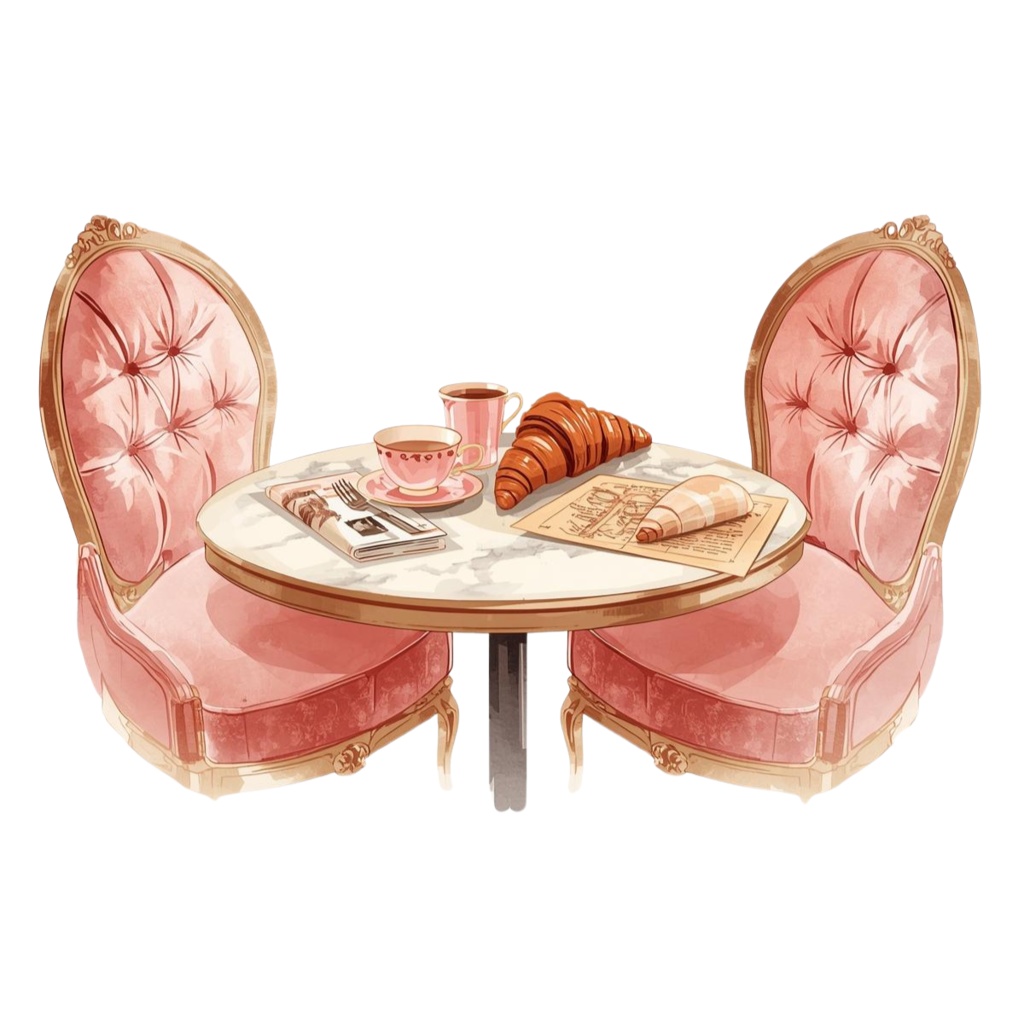 ピンクの旅シリーズ|水彩風クリップアートセット(全12点・PNG透過)