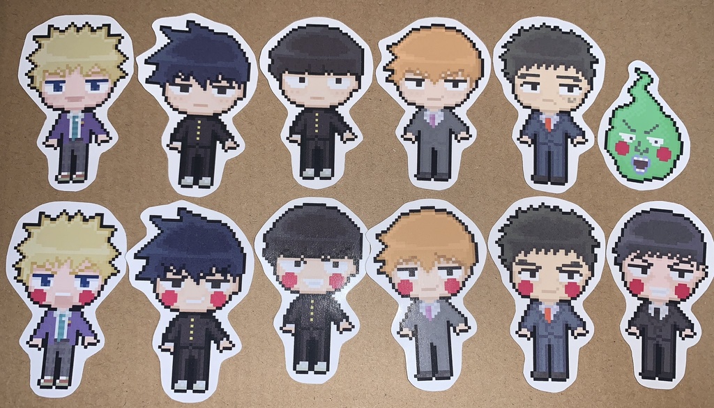 モブサイコ100 ドット絵シール