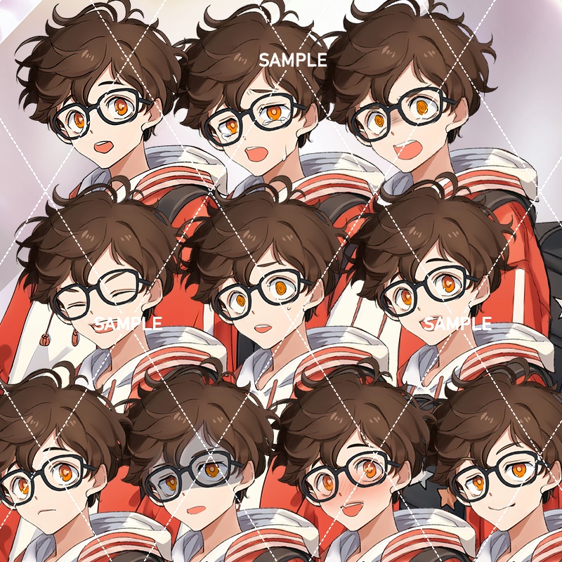 【表情差分10種】男性全身立ち絵#L87