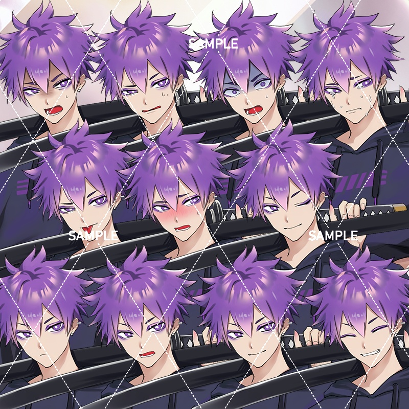 【表情差分11種】男子立ち絵素材#T9