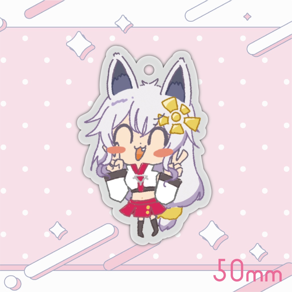 真神晴本人描きおろしアクキー