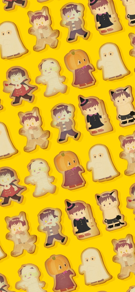 A&K　ハロウィンクッキー　壁紙