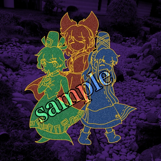 【東方紅楼夢18新作】ぐしゃ ホログラムアクリルキーホルダー
