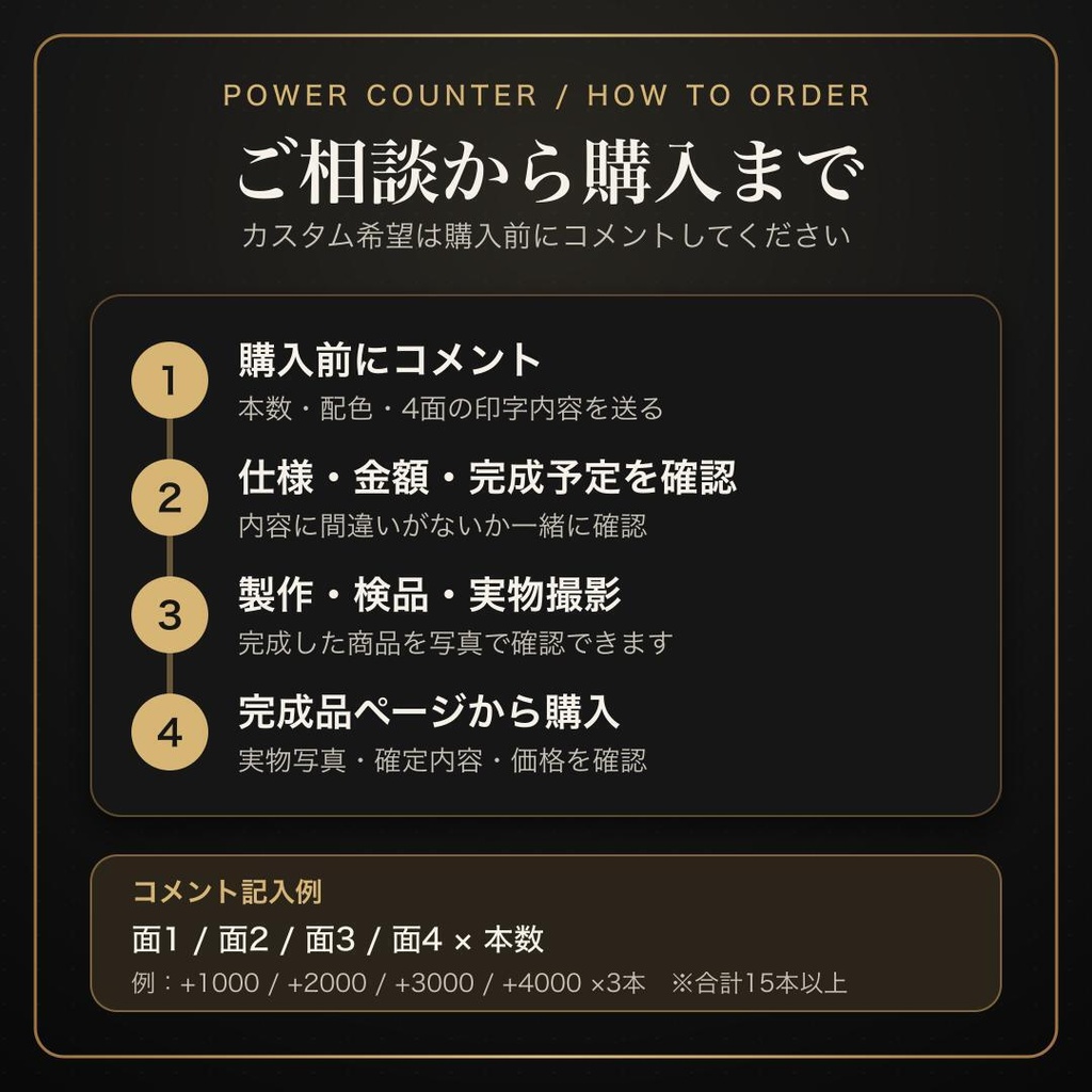 コンパクト】ヴァンガード対応 パワーカウンター15本 4面印字 赤×白