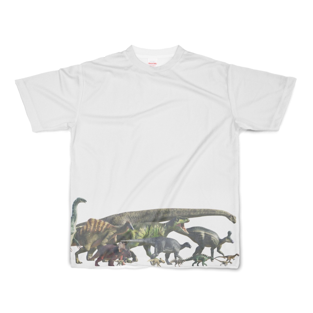 フルグラフィックTシャツ（アジアの恐竜たち）