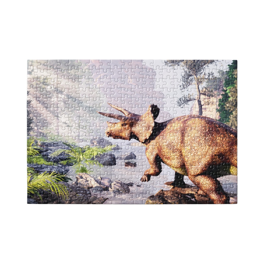 パズル(トリケラトプス)