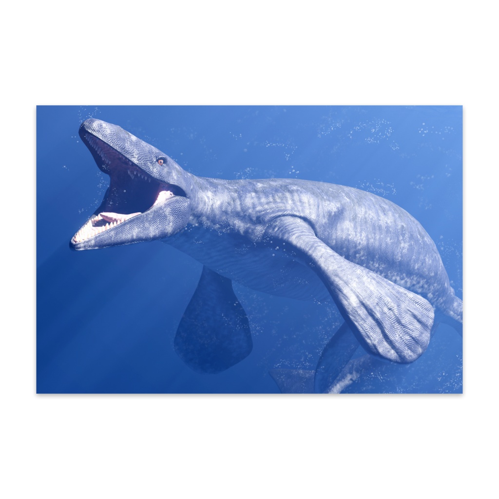 ポストカード（モササウルス）