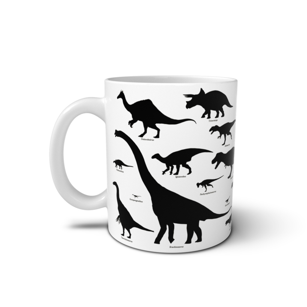恐竜大集合マグカップ(シルエット)