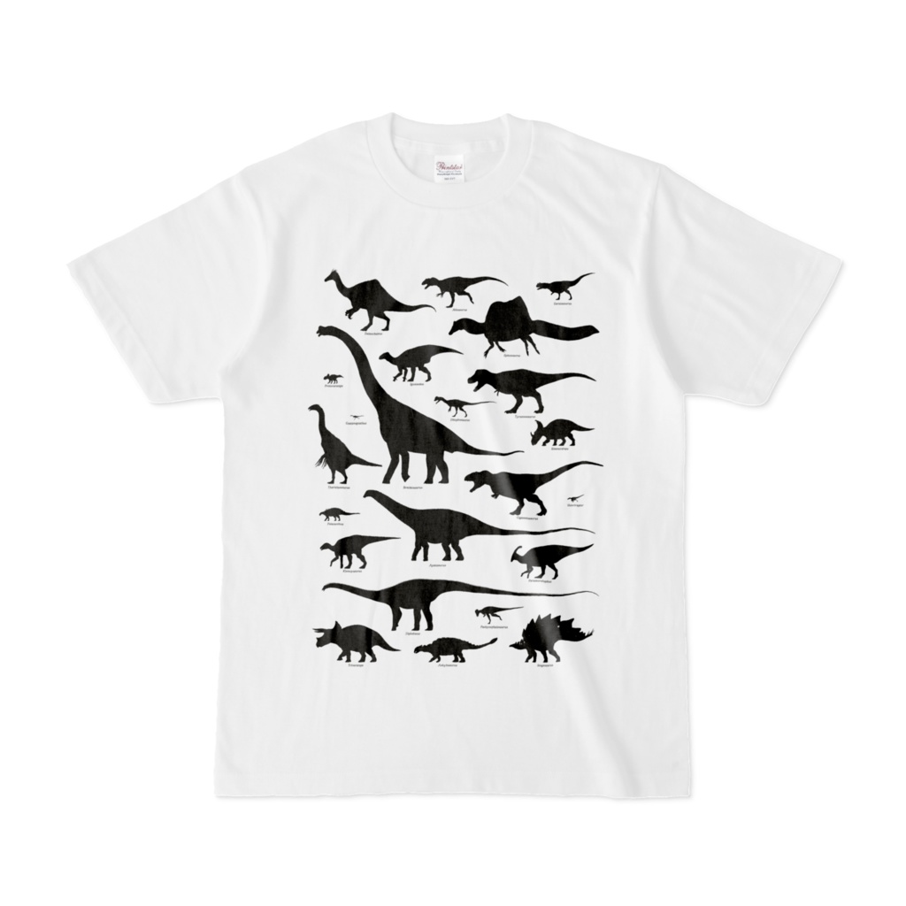 恐竜大集合Tシャツ(シルエット)