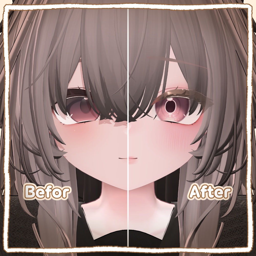 【輝夜(Kaguya)専用】 Natural makeup & Body 【12color】 + Eye texture 【23color】