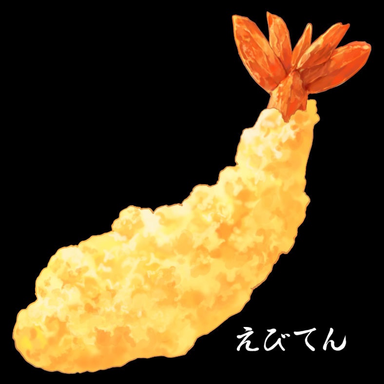 ねこまんまパーカー(えびてんにゃん)黒