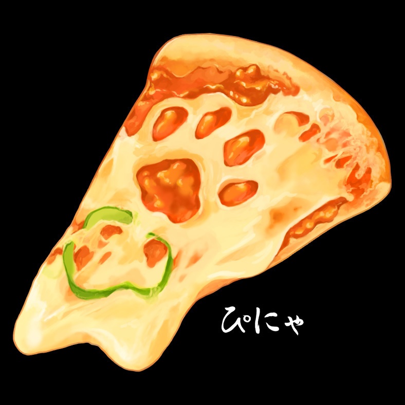 ねこまんまパーカー(ぴにゃ)黒