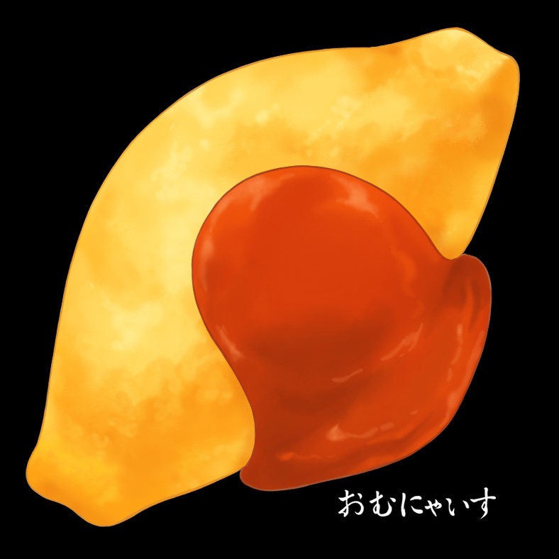 ねこまんまパーカー(おむにゃいす)黒