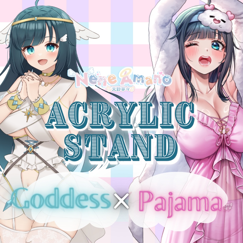 Nene Amano Goddess + Pajama Acrylic Stands ☁️ 天野寧々新規衣装アクリルスタンド